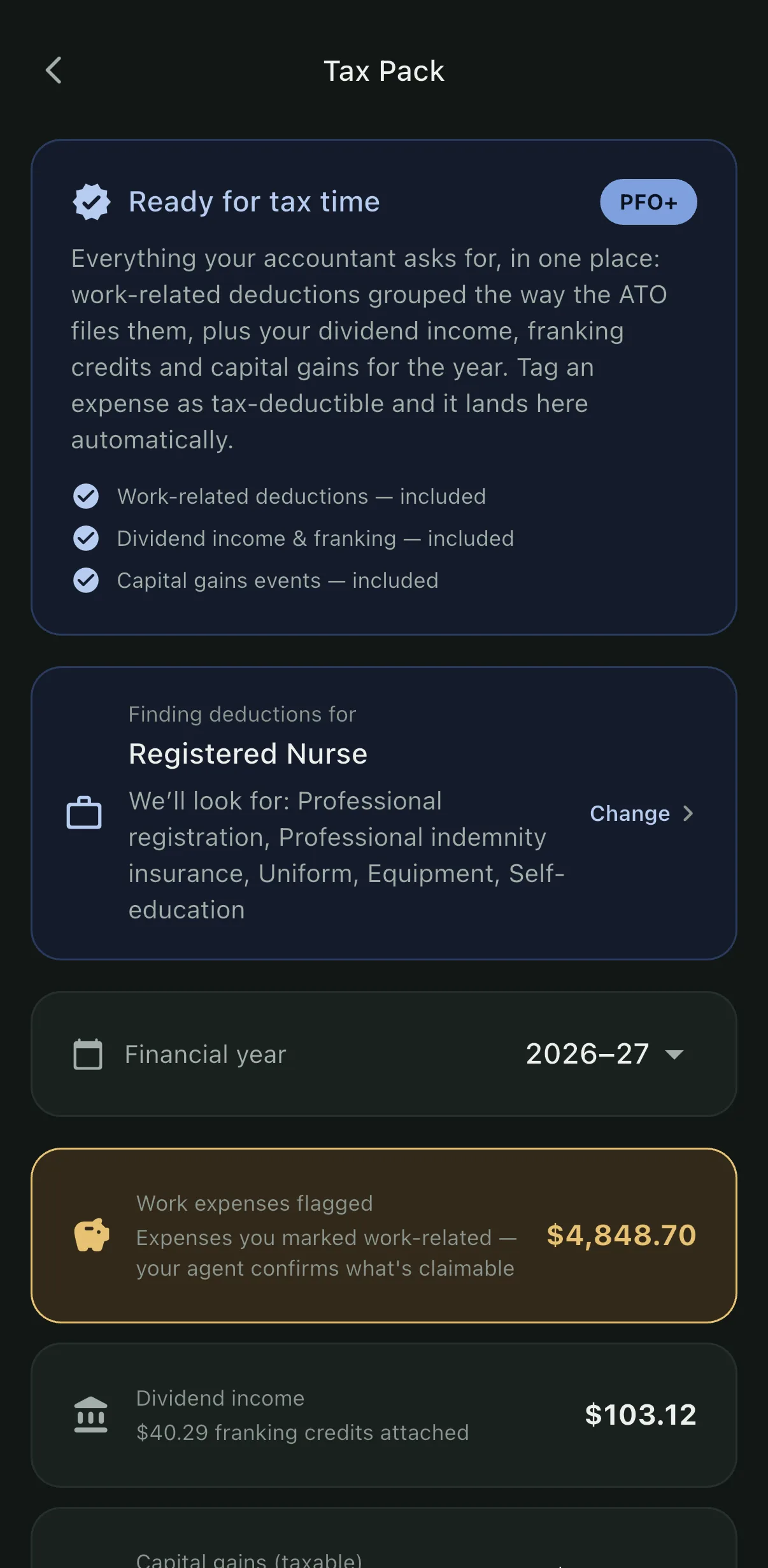Deductions found and ready to approve